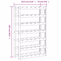 VidaXL 373392 porte-bouteilles Bois Marron - Vue supplémentaire 6
