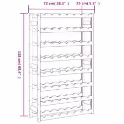 VidaXL 373393 porte-bouteilles Bois Marron - Vue supplémentaire 6