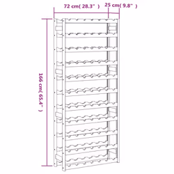 VidaXL 373394 porte-bouteilles Bois Marron - Vue supplémentaire 6