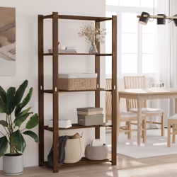 Cette étagère de rangement en bois est une solution idéale pour le stockage domestique et commercial, offrant beaucoup d'espa ...