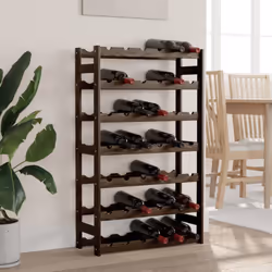 Rangez, vieillissez et présentez votre vin avec style grâce à ce casier à bouteilles en bois ! Bois de pin massif : cette éta ...