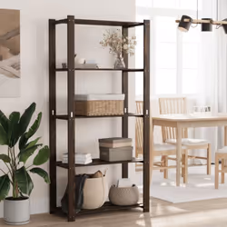 Cette étagère de rangement en bois est une solution idéale pour le stockage domestique et commercial, offrant beaucoup d'espa ...