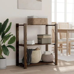 VIDAXL Étagère de Rangement Pin 3 niveaux