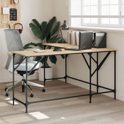 Bureau chêne sonoma 149x149x75 cm bois d'ingénierie