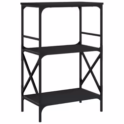 VidaXL 837612, Noir, Métal, Bois, 590 mm, 350 mm, 905 mm