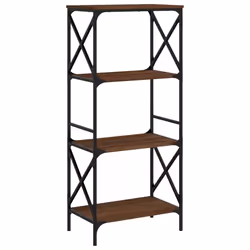 VidaXL 837621, Marron, Chêne, Métal, Bois, 590 mm, 350 mm, 1320 mm