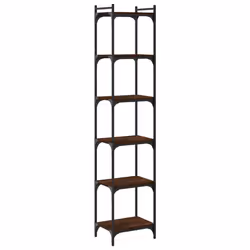 VidaXL 837646, Marron, Chêne, Métal, Bois, 400 mm, 300 mm, 1880 mm
