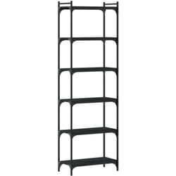 Vidaxl - Bibliothèque 6 niveaux noir 60x30x188 cm bois d'ingénierie