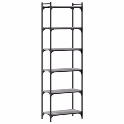 VidaXL 837665, Gris, Chêne, Métal, Bois, 600 mm, 300 mm, 1880 mm