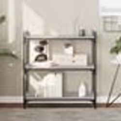 vidaXL Bibliothèque 3 niveaux sonoma gris 80x30x86cm bois d'ingénierie
