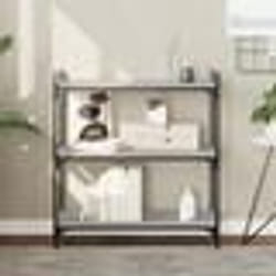 vidaXL Bibliothèque 3 niveaux sonoma gris 80x30x86cm bois d'ingénierie