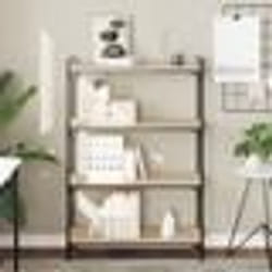 vidaXL Bibliothèque à 4 niveaux chêne sonoma 80x30x120 cm