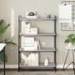 vidaXL Bibliothèque à 4 niveaux sonoma gris 80x30x120 cm