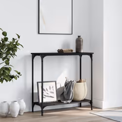 Ajoutez une touche d'élégance à votre entrée, salon ou couloir avec cette table console élégante. Matériau durable : le bois  ...