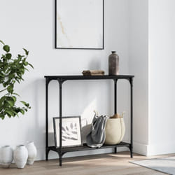 Vidaxl - Table console noir 75x30,5x75 cm bois d'ingénierie