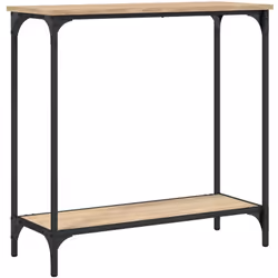 Ajoutez une touche d'élégance à votre entrée, salon ou couloir avec cette table console élégante. Matériau durable : le bois  ...