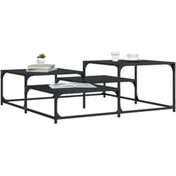 Vidaxl - Table basse noir 107x107x40 cm bois d'ingénierie