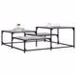 vidaXL Table basse sonoma gris 107x107x40 cm bois d'ingénierie