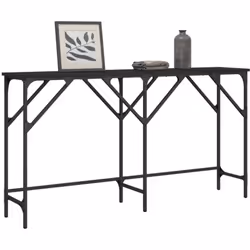 Ajoutez une touche d'élégance à votre entrée, salon ou couloir avec cette table console élégante. Matériau durable : le bois  ...