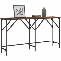 Ajoutez une touche d'élégance à votre entrée, salon ou couloir avec cette table console élégante. Matériau durable : le bois  ...