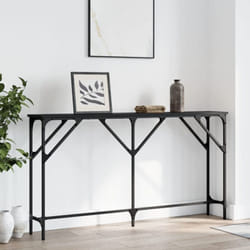 Vidaxl - Table console noir 140x23x75 cm bois d'ingénierie