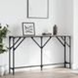 vidaXL Table console sonoma gris 140x23x75 cm bois d'ingénierie