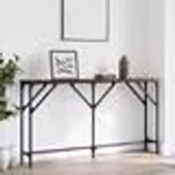 vidaXL Table console chêne marron 140x23x75 cm bois d'ingénierie