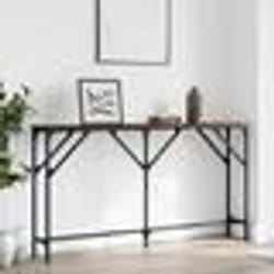vidaXL Table console chêne marron 140x23x75 cm bois d'ingénierie