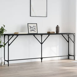 Vidaxl - Table console noir 200x29x75 cm bois d'ingénierie
