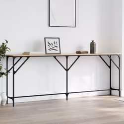Description générale Ajoutez une touche d'élégance à votre entrée, salon ou couloir avec cette table console élégante, parfai ...