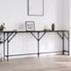 vidaXL Table console chêne fumé 200x29x75 cm bois d'ingénierie