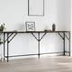vidaXL Table console chêne fumé 200x29x75 cm bois d'ingénierie