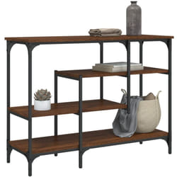 Vidaxl - Table console avec étagères chêne marron 100x35x75 cm