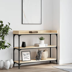 Vidaxl - Table console avec étagères chêne sonoma 100x30x80 cm