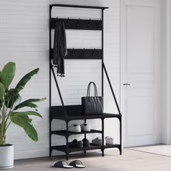 Mettez votre placard en ordre et choisissez facilement votre tenue avec ce porte-vêtements ! Matériau durable : le bois d'ing ...
