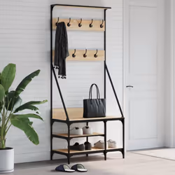 Mettez votre placard en ordre et choisissez facilement votre tenue avec ce porte-vêtements ! Matériau durable : le bois d'ing ...