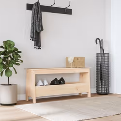 vidaXL Banc d'entrée 100x28x45 cm bois de pin massif