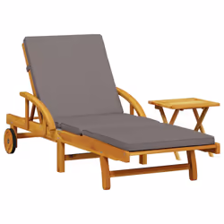 VidaXL 3206363, Linge, Siège rembourré, Bois d'acacia, Gris, 110 kg, 680 mm