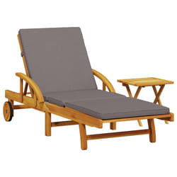 VidaXL 3206363 chaise d'extérieur Linge Siège rembourré Bois d'acacia Gris