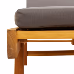 VidaXL 3206368 chaise d'extérieur Linge Siège rembourré Bois d'acacia Gris - Vue supplémentaire 8