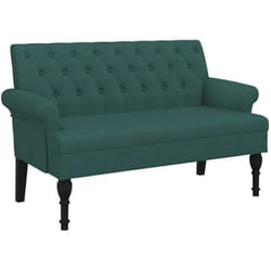 Banc - VIDAXL - Moderne - Tissu Durable - 2/3 Places - Vert Foncé
