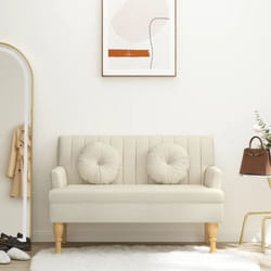 vidaXL Banc avec coussins 113x64,5x75,5 cm lin