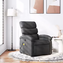 Description générale Asseyez-vous et détendez-vous dans ce fauteuil inclinable de massage très confortable. Doté d'une foncti ...