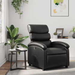 Vidaxl - Fauteuil inclinable Noir Similicuir