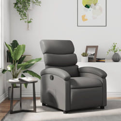 Vidaxl - Fauteuil inclinable Gris Similicuir