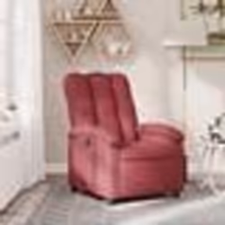 vidaXL Fauteuil inclinable Rouge bordeaux Tissu