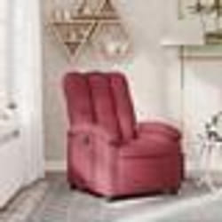 vidaXL Fauteuil inclinable Rouge bordeaux Tissu