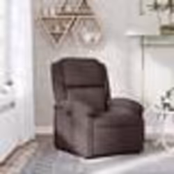 vidaXL Fauteuil inclinable Marron foncé Tissu
