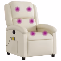 VidaXL 371783, Simili-cuir, Crème, mousse, 110 kg, 710 mm, 865 mm