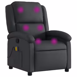 VidaXL 371793, Cuir, Noir, mousse, 110 kg, 710 mm, 865 mm